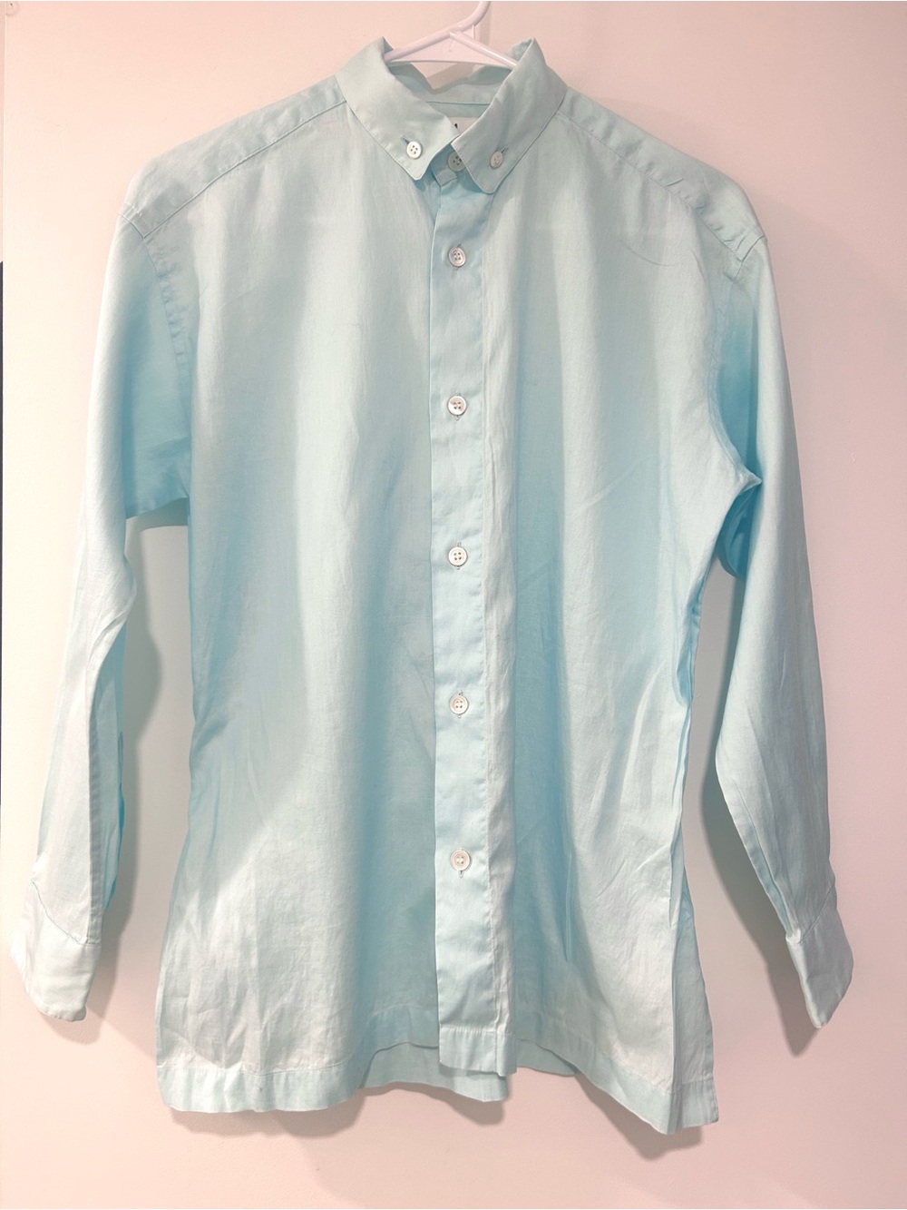 Issey Miyake Archive Light Mint Shirt special waist and sleeves tailored shape